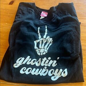 Black Ghostin' Cowboys T-Shirt